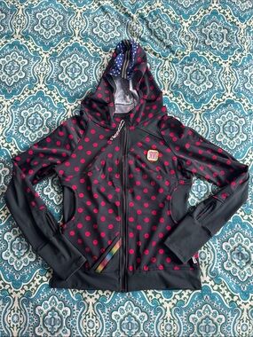 Vander Jacket ORIGINAL 2288 women’s running jacket black/red polka dots size S